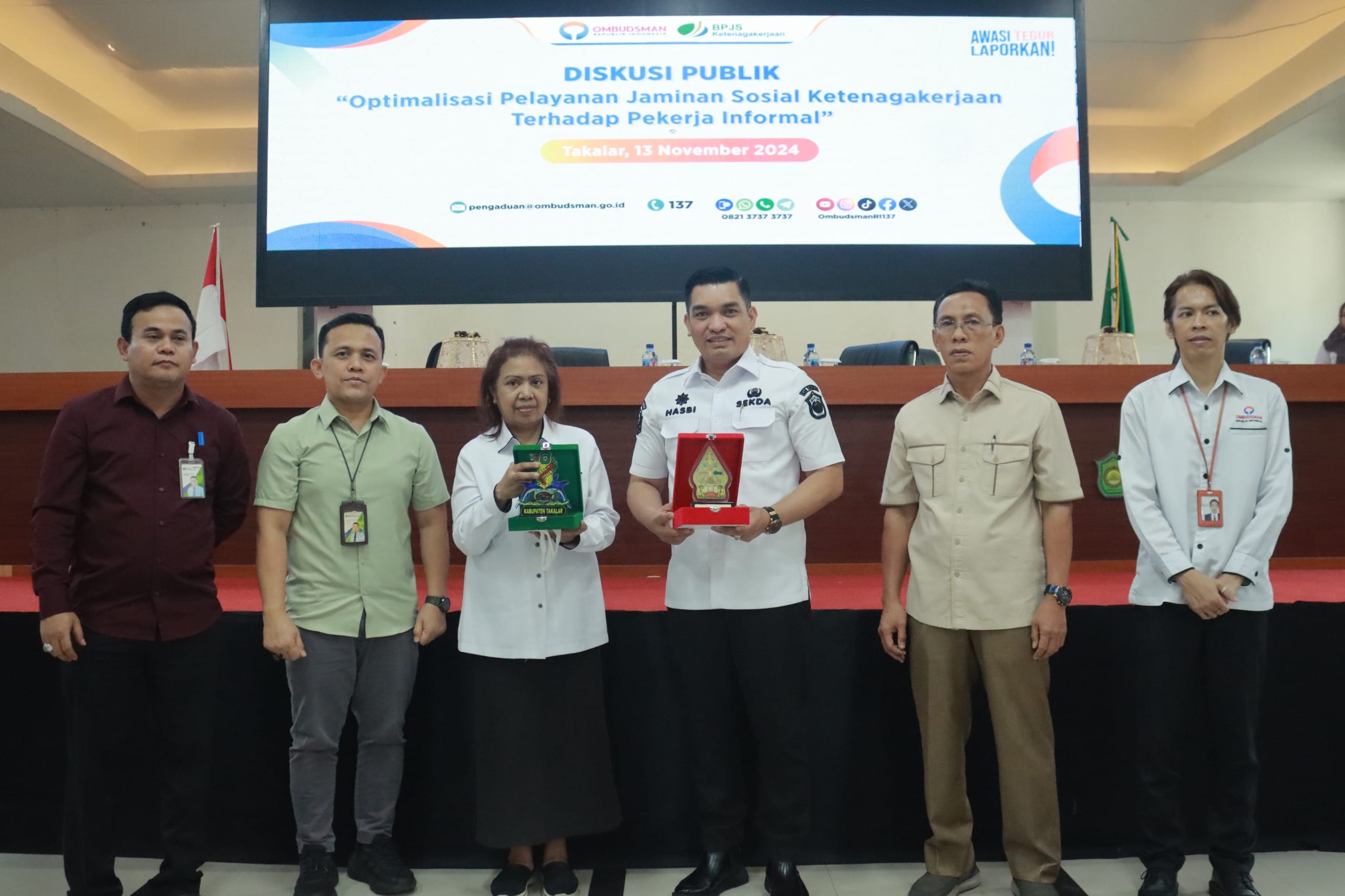 Sekda Takalar Hadiri Diskusi Publik