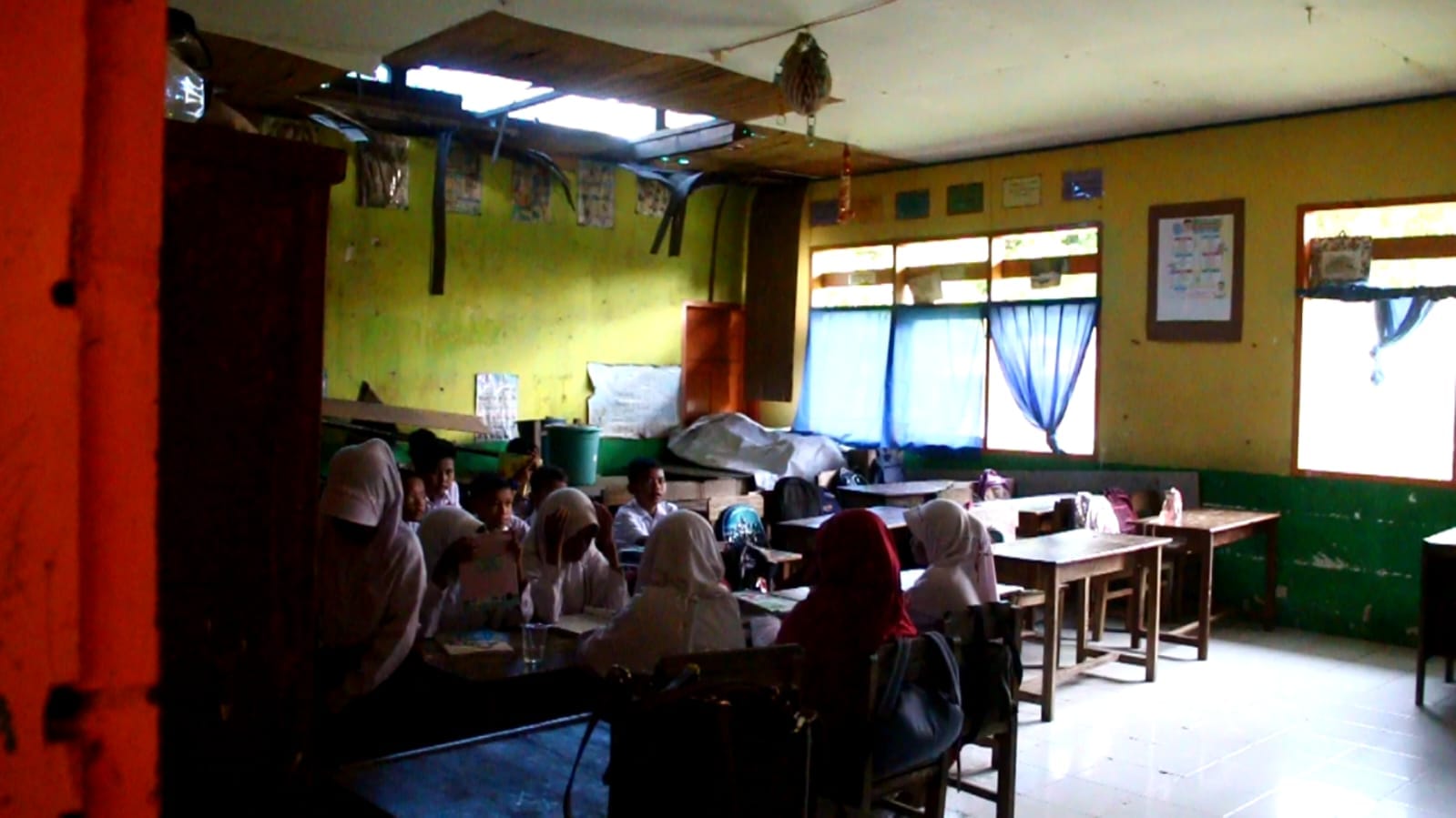 Kondisi Sekolah SDN 95 Campagaya, Desa Tamasaju, Kecamatan Galesong Utara, Kabupaten Takalar, Sulawesi Selatan