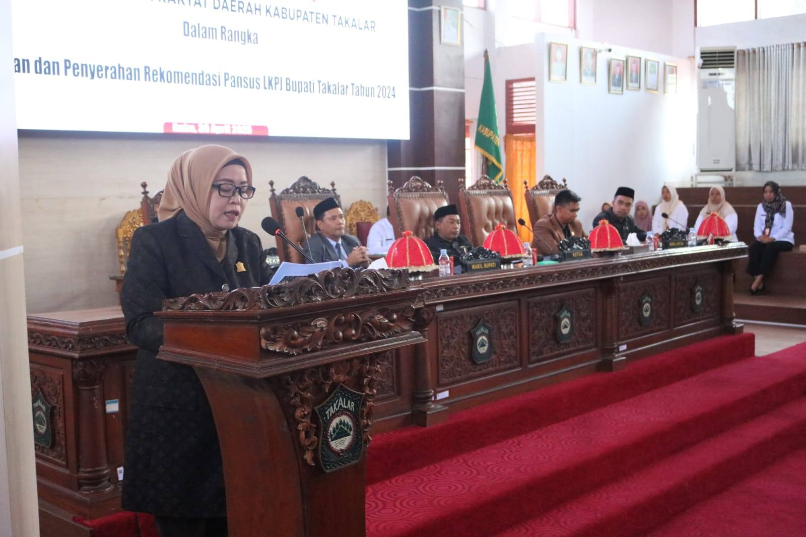 DPRD Takalar Gelar Rapat Paripurna, Rekomendasi Pansus LKPJ Bupati 2024