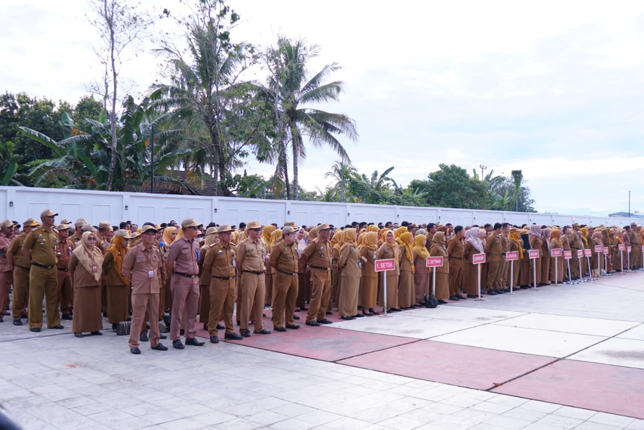 Pimpin Apel Gabungan OPD, Bupati Takalar Evaluasi Kinerja ASN