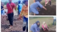 Warga Desa Banrimanurung Tambal Jalan, Sindir Pemkab Jeneponto