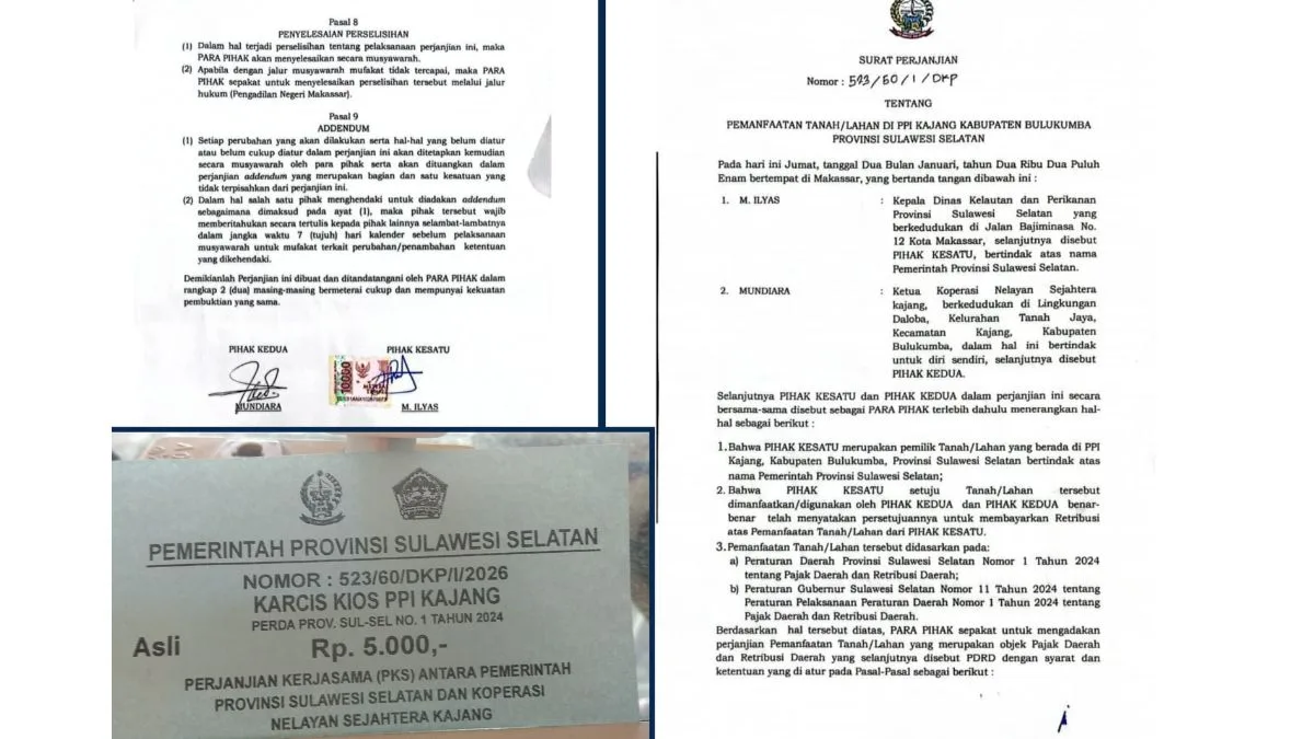 Karcis Logo Pemprov Sulsel di PPI Kajang Tanpa Stempel