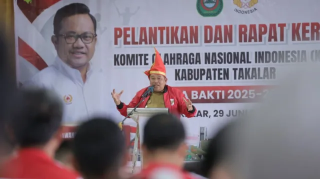 Bupati Takalar Hadiri Pelantikan KONI Takalar Periode 2025-2029