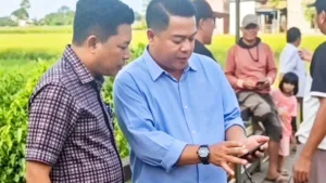 Ketua DPRD Takalar Tinjau Lokasi Pembangunan Jembatan Balla' Barakkaka Galesong
