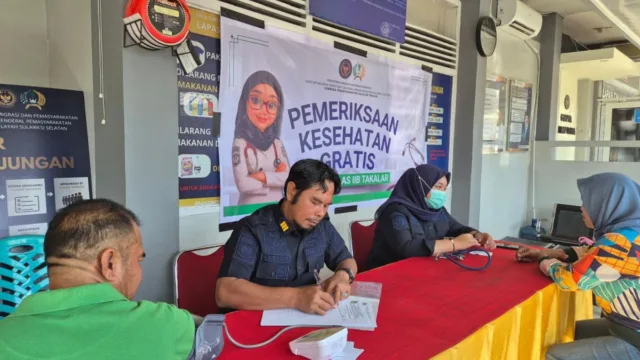 Lapas Takalar Gelar Cek Kesehatan Gratis Bagi Pengunjung