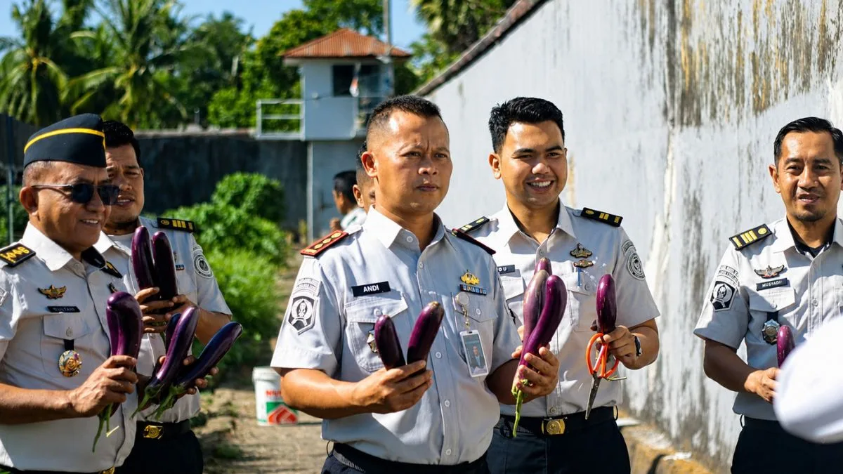 Lapas Takalar Panen Puluhan Kg Sayur Terung, Hasilnya Disalurkan ke Dapur Umum dan Bakti Sosial Lapas Takalar Panen Puluhan Kg Sayur Terung, Hasilnya Disalurkan ke Dapur Umum dan Bakti Sosial
