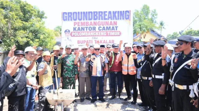 Perkuat Infrastruktur Publik, Pemkab Takalar Mulai Pembangunan Kantor Camat Poltim