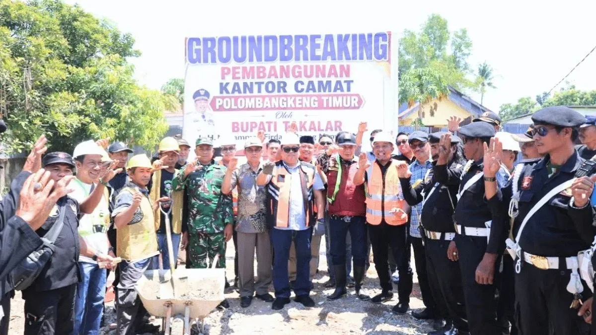 Perkuat Infrastruktur Publik, Pemkab Takalar Mulai Pembangunan Kantor Camat Poltim