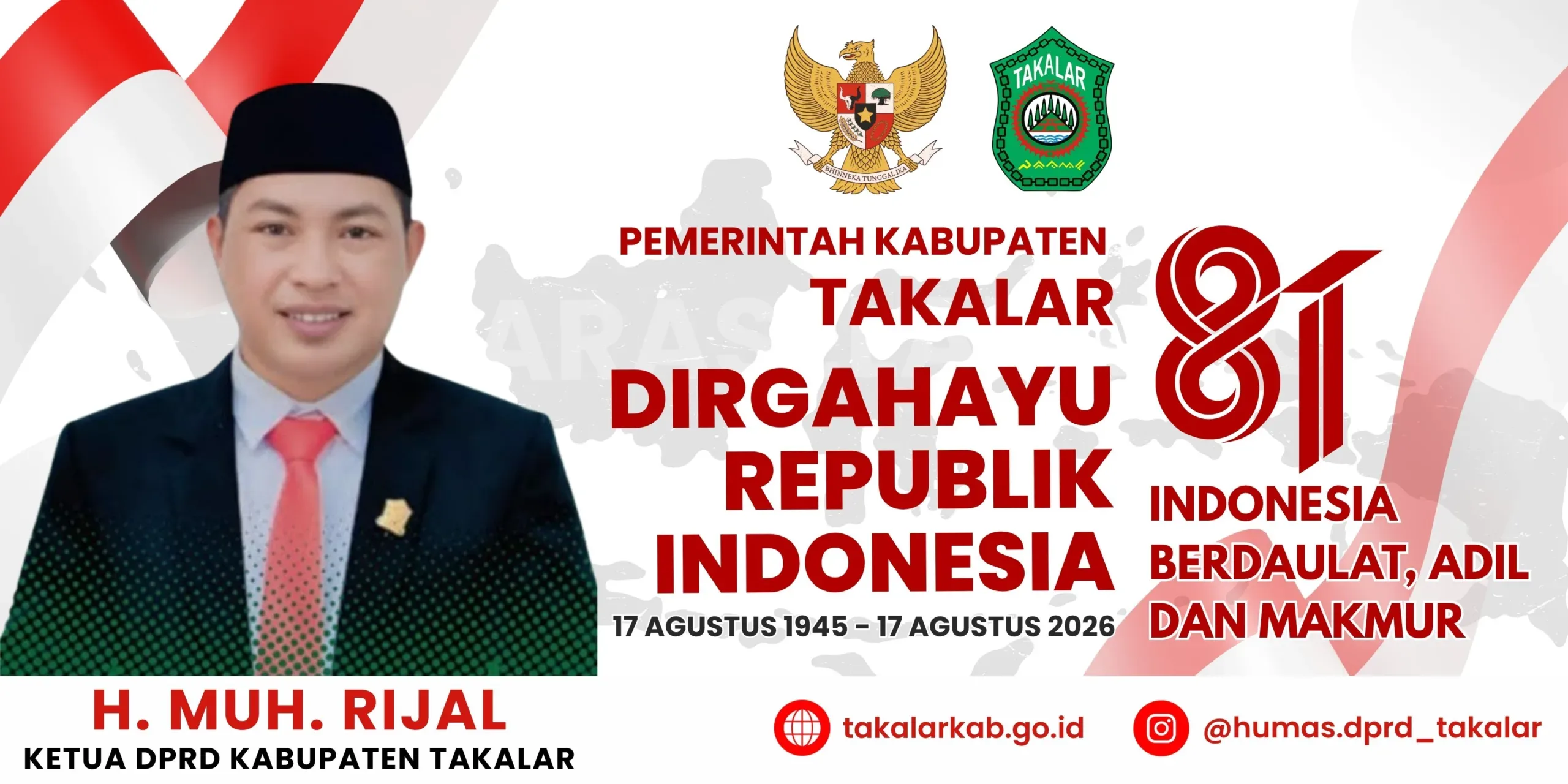 HUT ke-81 RI Ketua DPRD Takalar HUT ke-81 RI Ketua DPRD Takalar