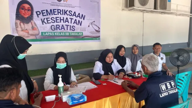 Tebar Manfaat, Lapas Takalar Hadirkan Cek Kesehatan Gratis Jelang HUT ke-81 RI