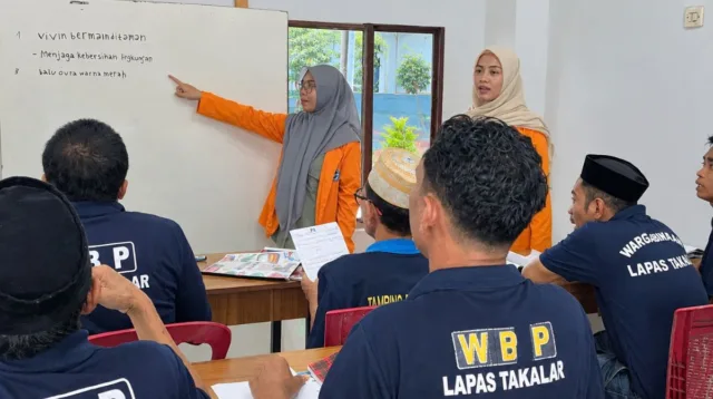 Berantas Buta Aksara, Lapas Takalar Gandeng Mahasiswa KKP UNM