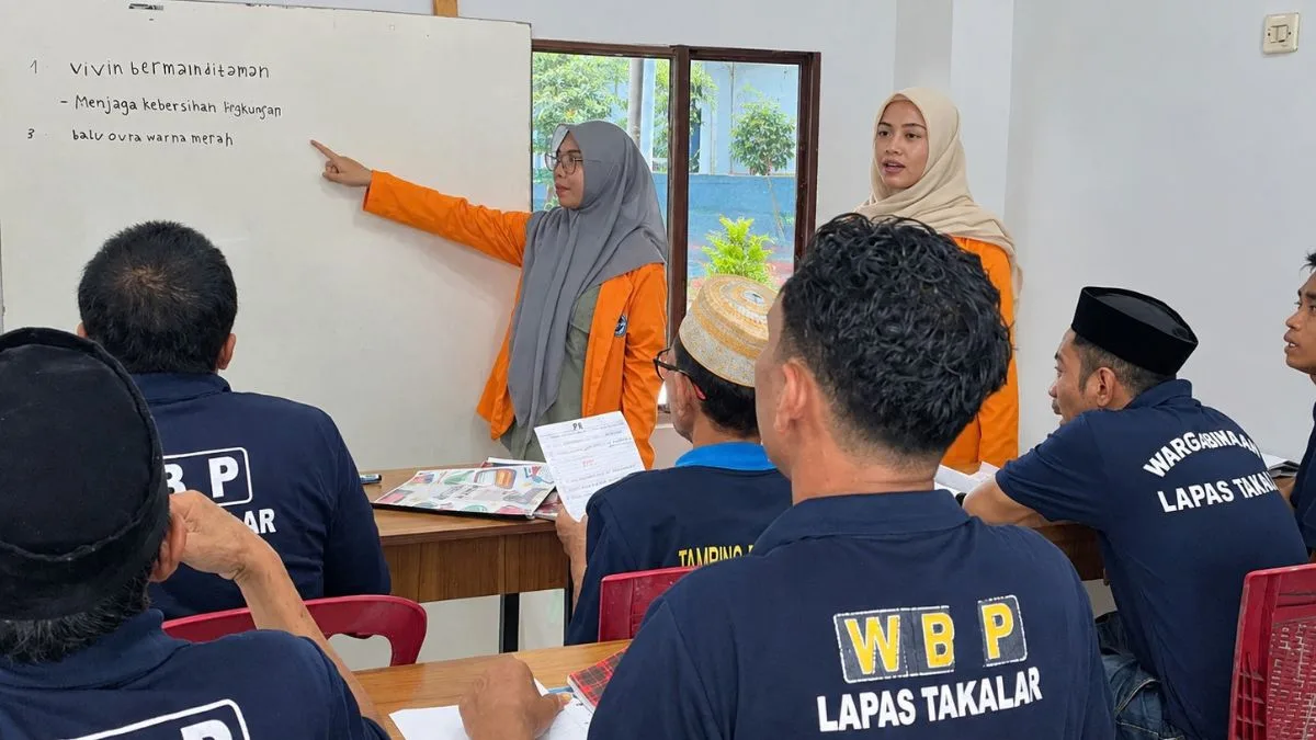 Berantas Buta Aksara, Lapas Takalar Gandeng Mahasiswa KKP UNM