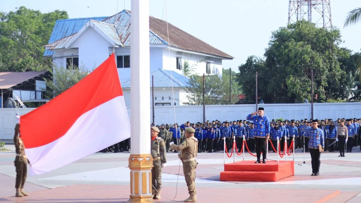 Pimpin Upacara Hari Kesadaran Nasional, Sekda Takalar Ingatkan Integritas ASN