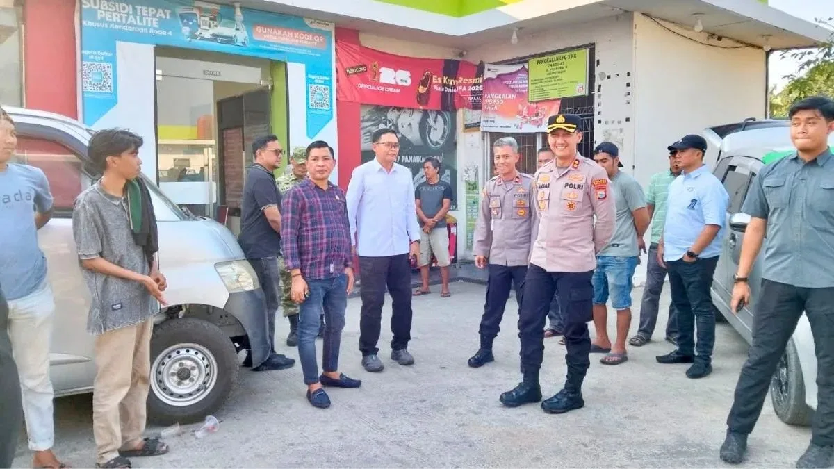 Pastikan Pasokan BBM Aman, Ketua DPRD Takalar Bersama Forkopimda Sidak SPBU