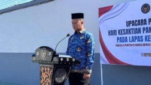 Upacara Hari Kesaktian Pancasila, Kalapas Andi Gunawan Ajak Jajaran Refleksikan Nilai Kebangsaan